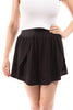 Be With You Everywhere Women's High Waist Ribbed Knit Skort