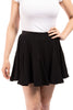 Nice Girl Women's Ribbed Flare Mini Skort