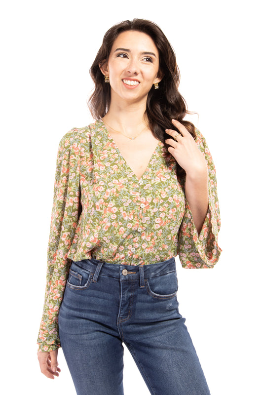 Running Through The Fields Women's Long Sleeve Bodysuit *Final Sale*