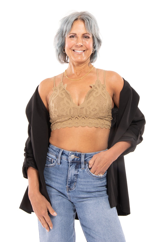 Spaghetti Strap Women's Lace Bralette