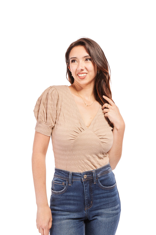 Step By Step Women's Textured Bodysuit