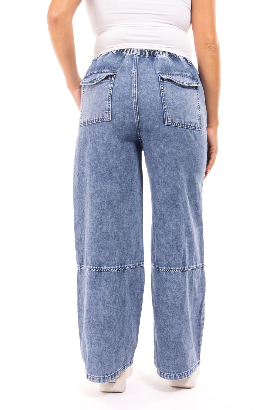 Women's Denim Drawstring Pants