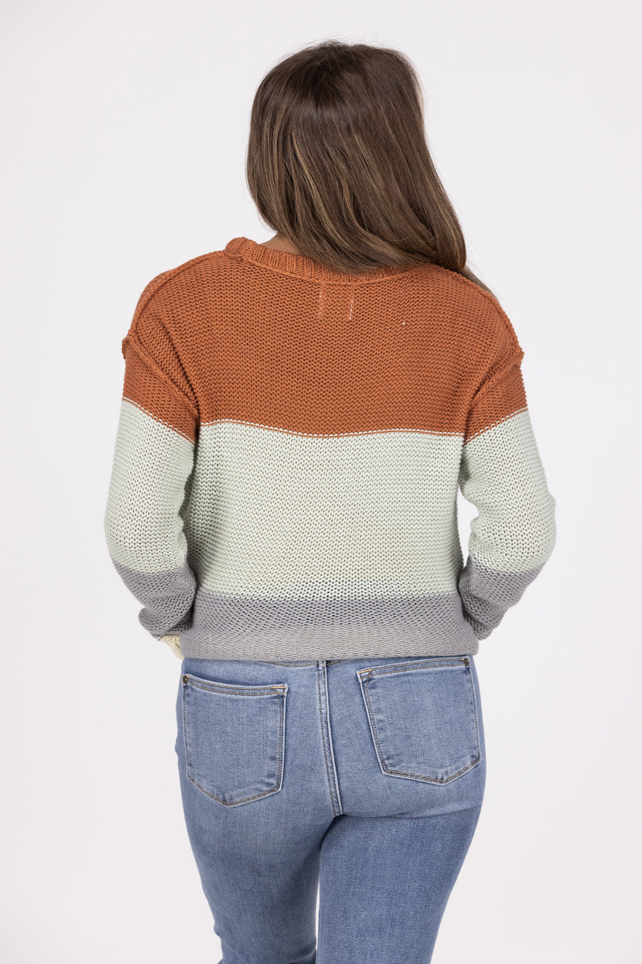 Through My Eyes Women's Color-Blocked Sweater