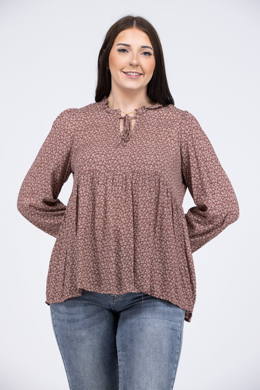 Do It Again Women's Ruffled Long Sleeve Top *Final Sale*