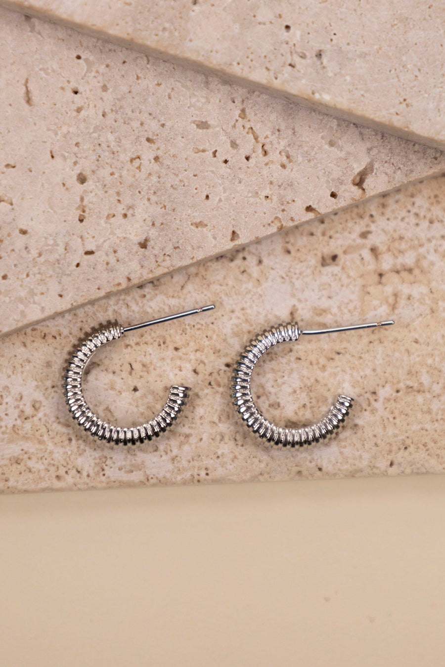 B.b Lila Simple Staple Hoop Earrings