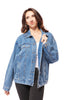 Risen Women's Classic Button Up Denim Jacket