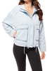 Risen Women's Oversized Cargo Pocket Denim Jacket
