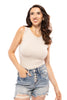 Seamless Women's Round Neck Everyday Tank Top