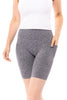 Feel Free Women's Sporty Ribbed Biker Shorts