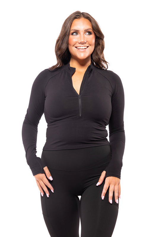 High Stakes Half Zip Women's Long Sleeve Top *Final Sale*