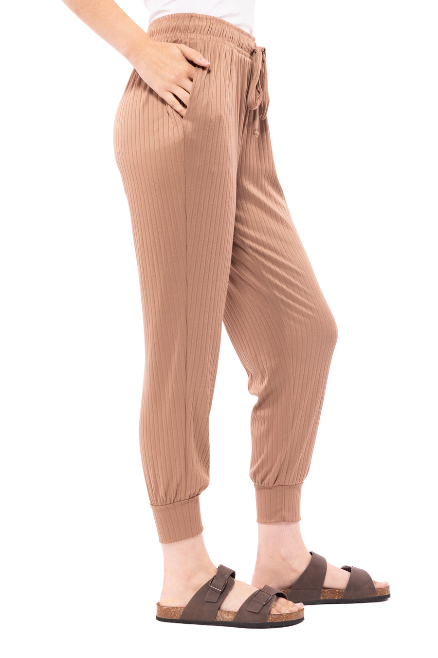 Read Between The Lines Women's Ribbed Knit Joggers