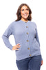 Sweetest Layer Women's Classic Round Neckline Button Down Cardigan