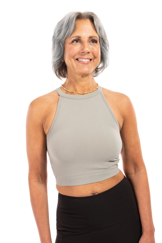 Sweet Comfort Women's Sporty Halter Neckline Seamless Bralette