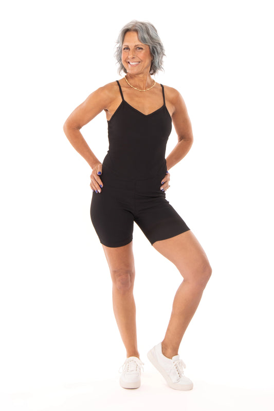 All Into You Women's Spaghetti Strap Romper *Final Sale*