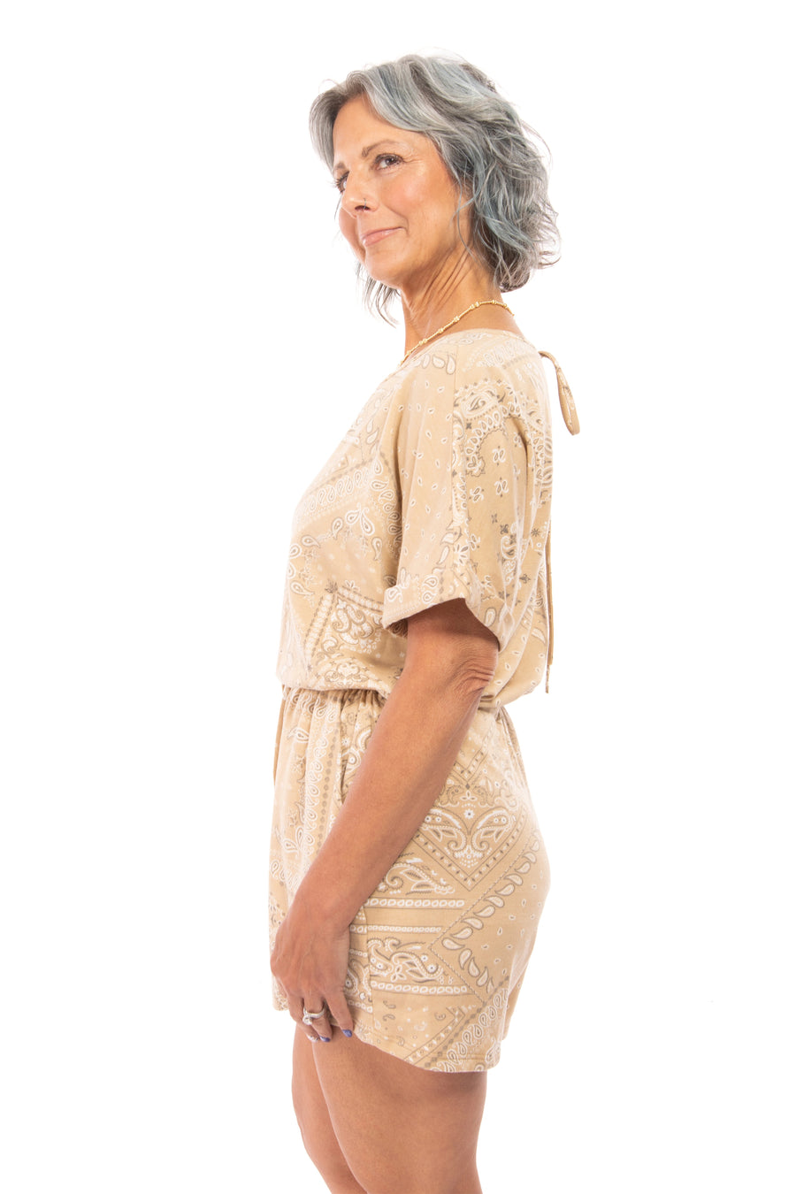 Be Great Women's Casual Short Sleeve Romper