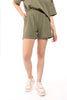 Women's Casual Ribbed Tee and Shorts Set