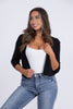 Open Bolero Women's Everyday 3/4 Sleeve Cardigan