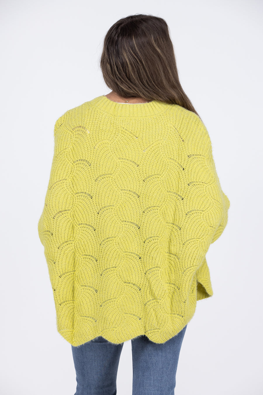 Winter Dayz Women's Round Neckline Pointelle Sweater *Final Sale*