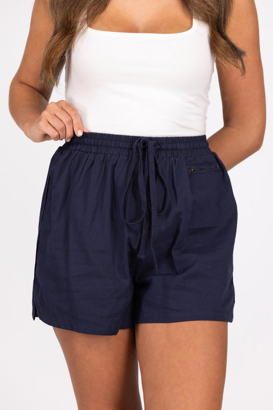 Zip You See That Women's High Rise Shorts