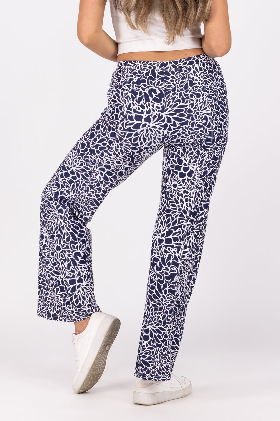 Dahlia Babe Women's Floral Wide Leg Pants