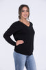 Sparkle In The Night Women's Classic Rhinestone V-Neck Sweater