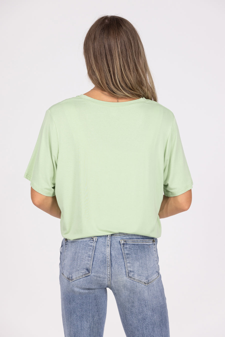 All My People Women's Oversized Flowy Classic Short Sleeve Top