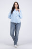 Here We Are Women's Collared Long Sleeve Top