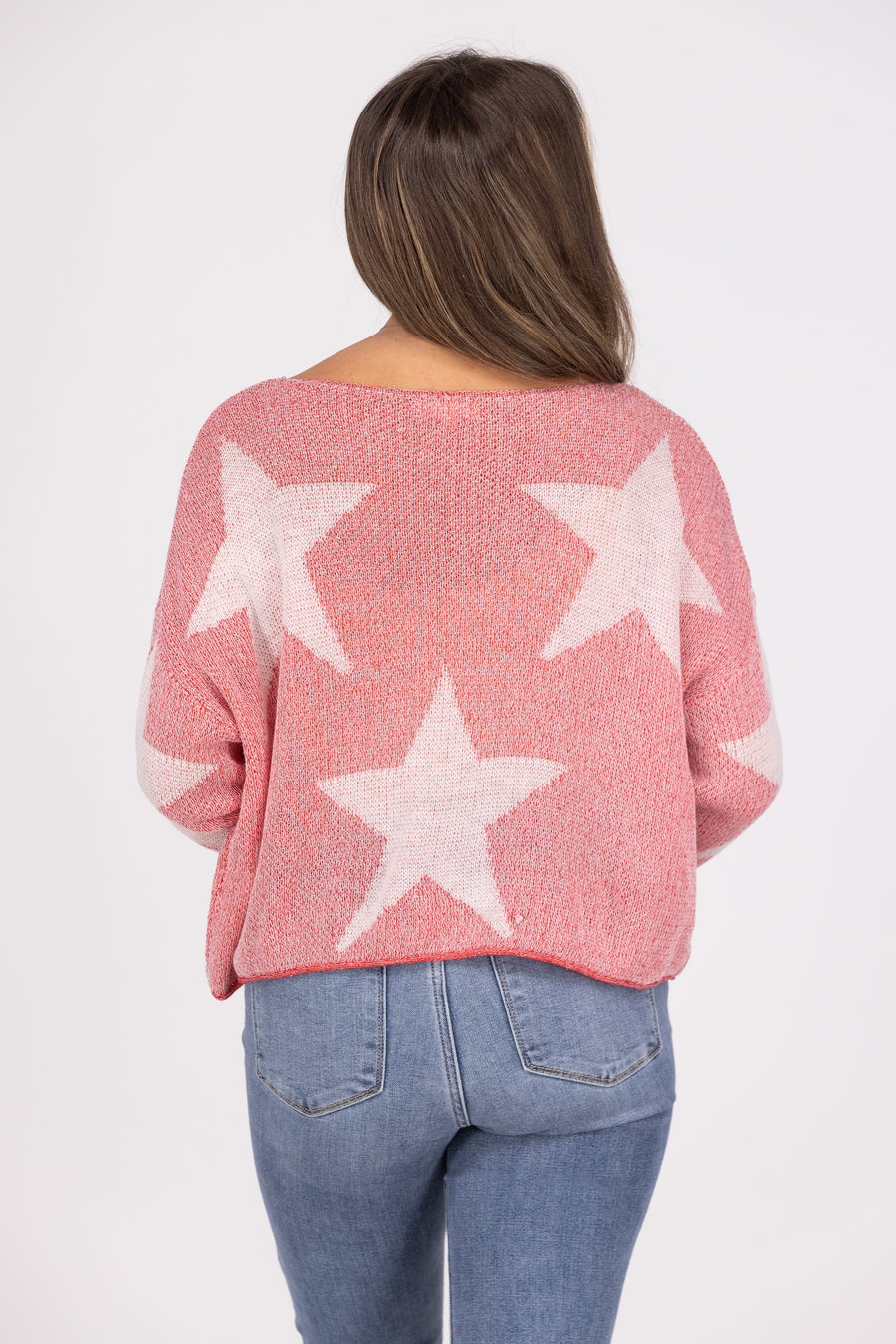 You're A Star Women's Round Neckline Cropped Sweater