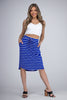 Freedom Women's Striped Round Hem Skirt