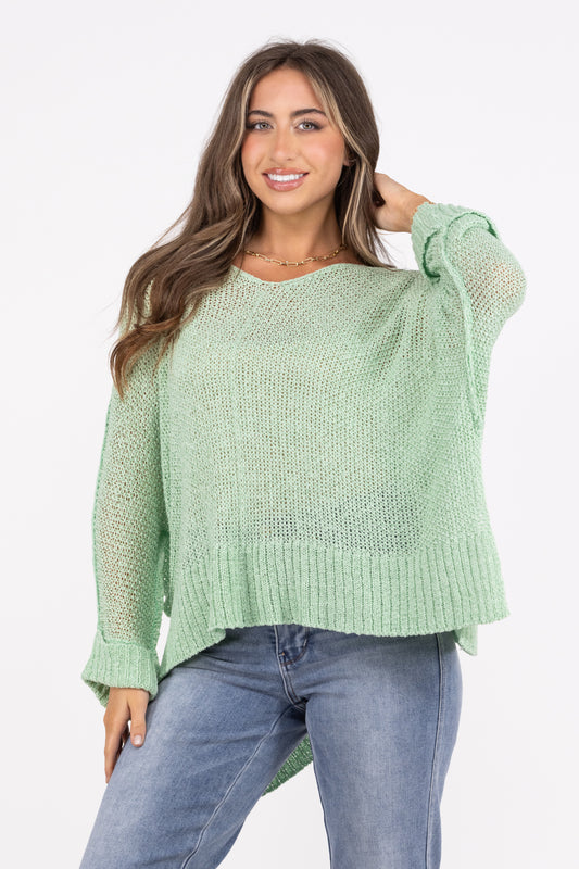 Cool For The Summer Women's V-Neck Long Sleeve Top