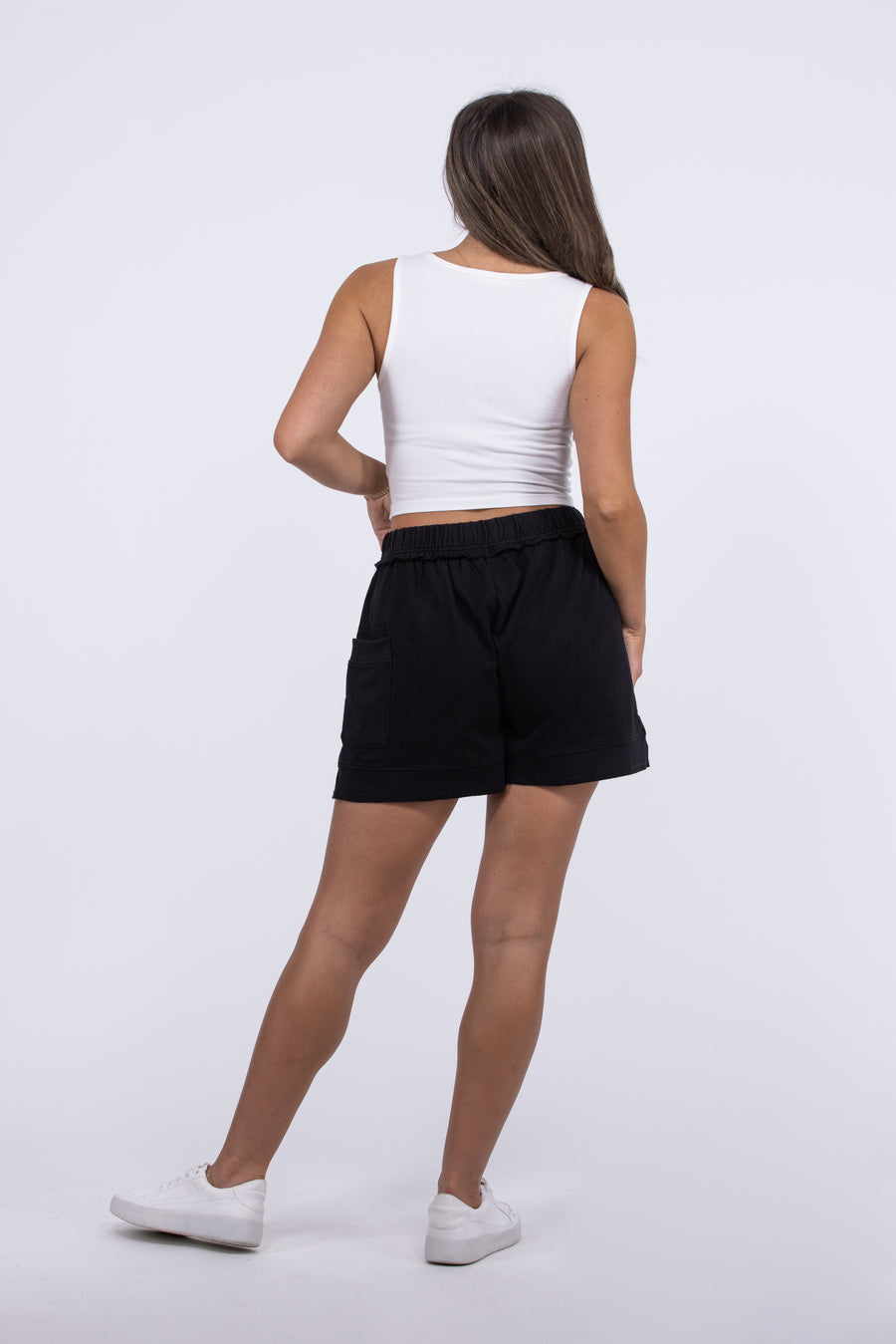 Bodega Blue Women's Ruffle Terry Shorts