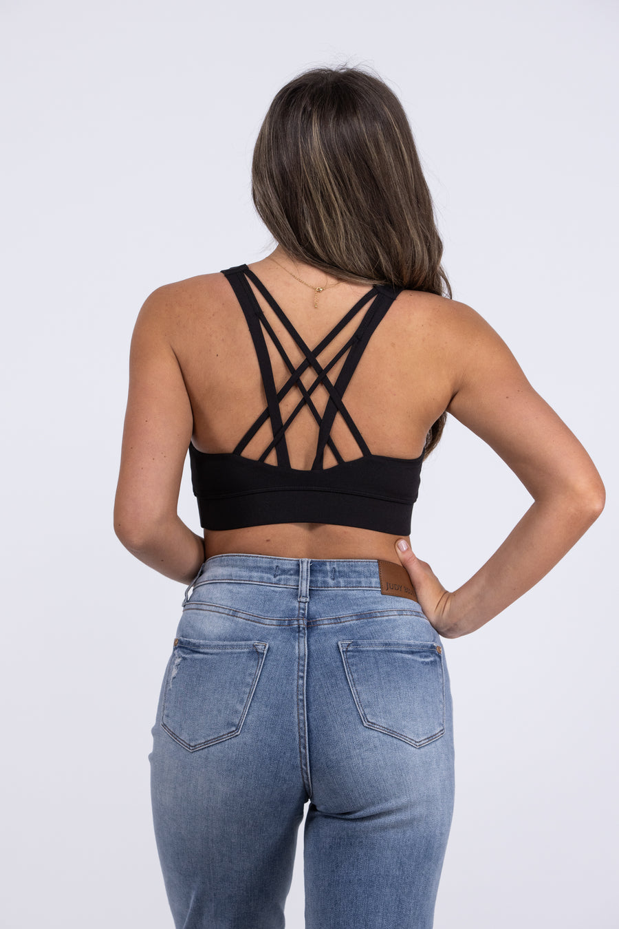 Sometimes I Run, Sometimes I Hide Women's Criss Cross Sports Bra