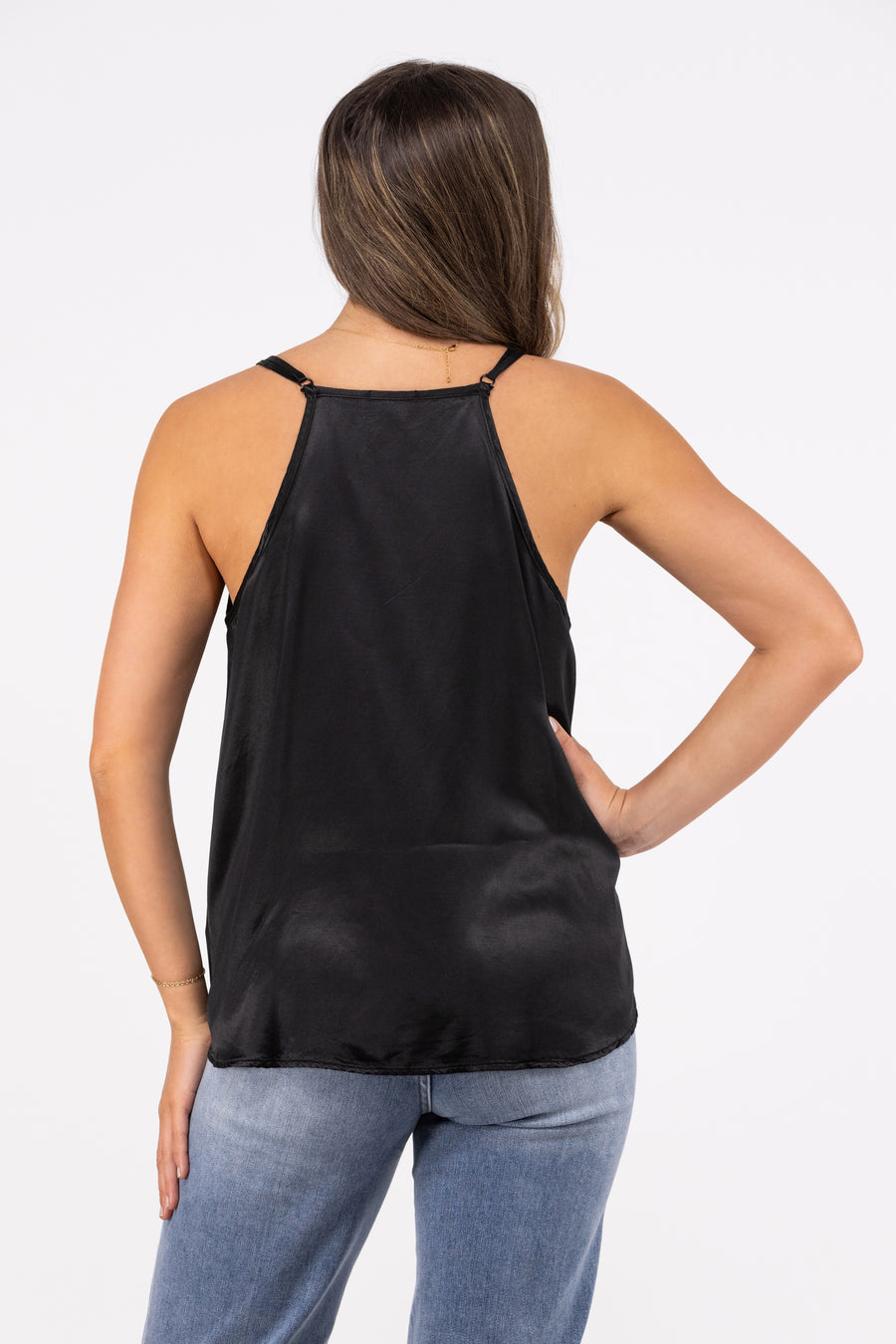 Babe Women's Satin Cami Tank Top