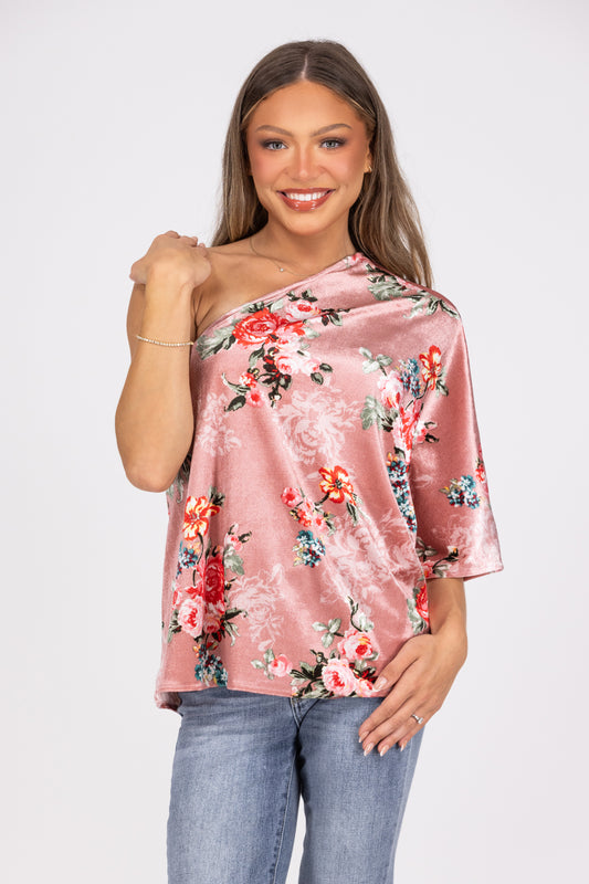 Sassy Day Women's Velvet Off the Shoulder Poncho Top