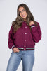 Game Time Women's Ribbed Cuff Bomber Jacket *Final Sale*