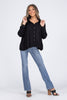 Springy Women's Oversized Button Down Long Sleeve Top