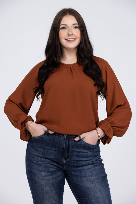 Perfect Puff Women's Ruffle Long Sleeve Top *Final Sale*