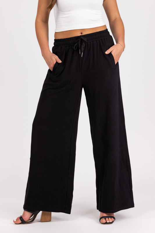 Let You In Women's Lightweight High Waist Wide Leg Pants
