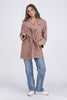 In The Morning Women's No Front Closure Drawstring Jacket
