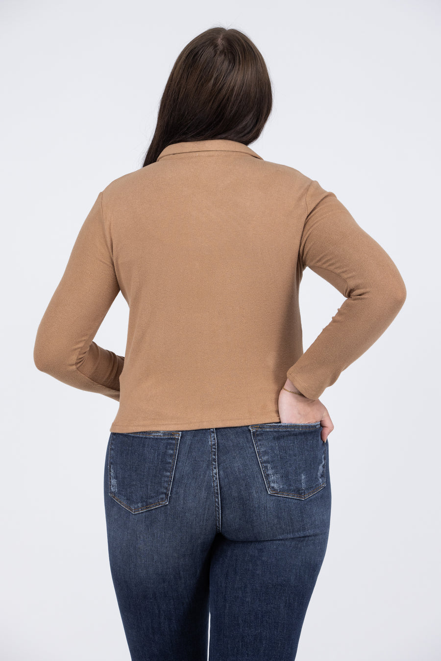 Sweetheart Women's Brushed Knit Long Sleeve Top