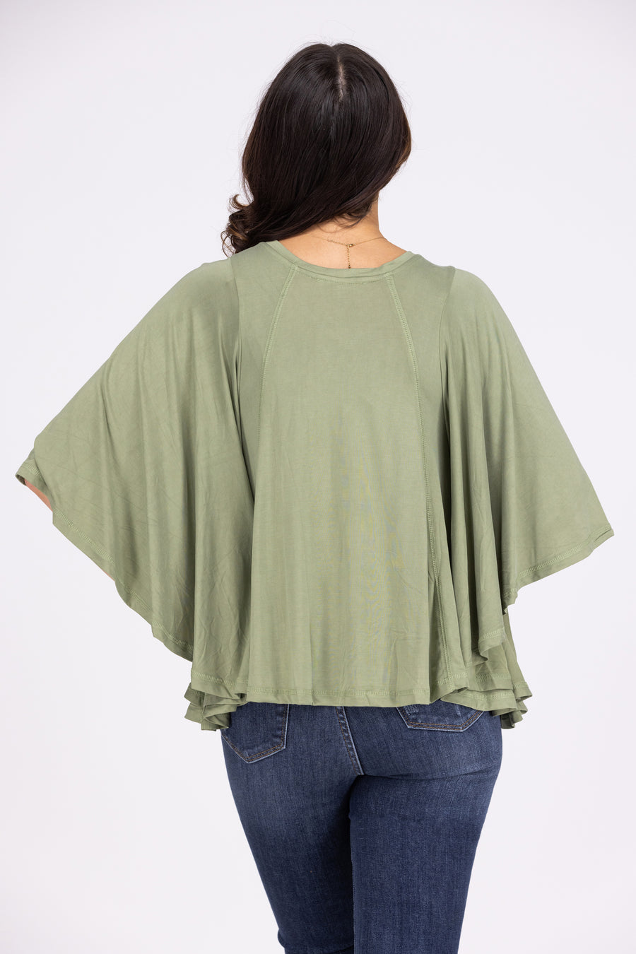 Classic Feeling Women's Flared Short Bell Sleeve Top *Final Sale*