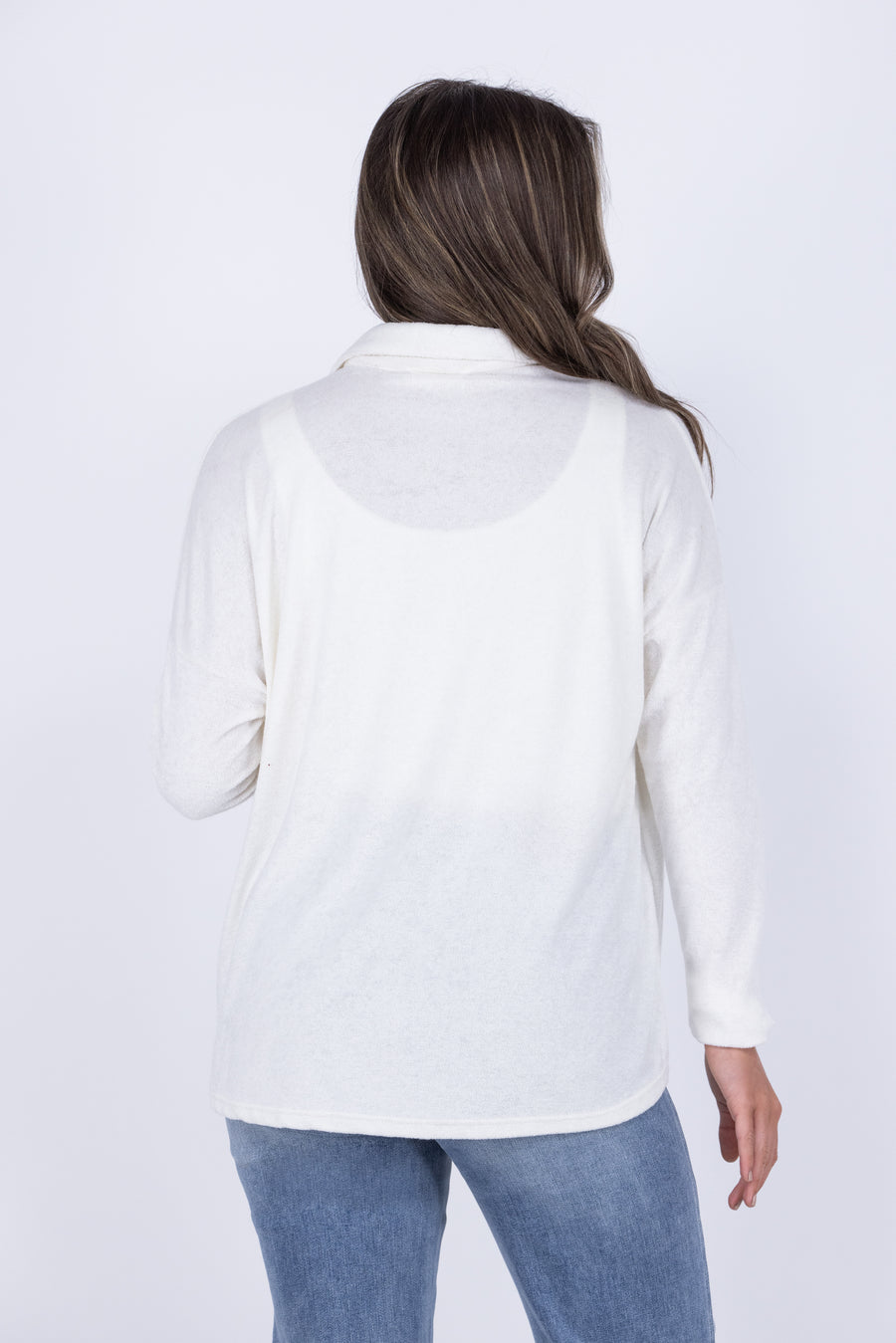 Think About Tomorrow Women's Collared Button Up Long Sleeve Top *Final Sale*