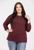 Witness Of Your Love Women's Solid Round Neckline Sweater Top *Final Sale*