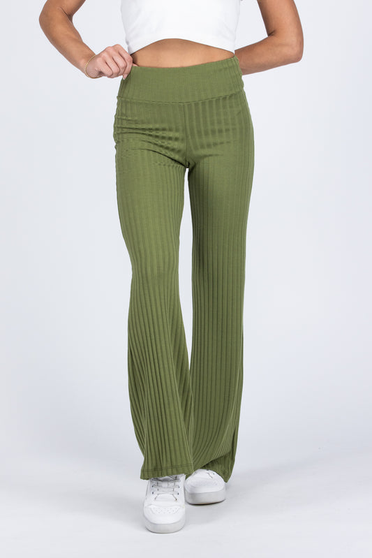 Feeling Fall Women's Ribbed Flare Lounge Pants