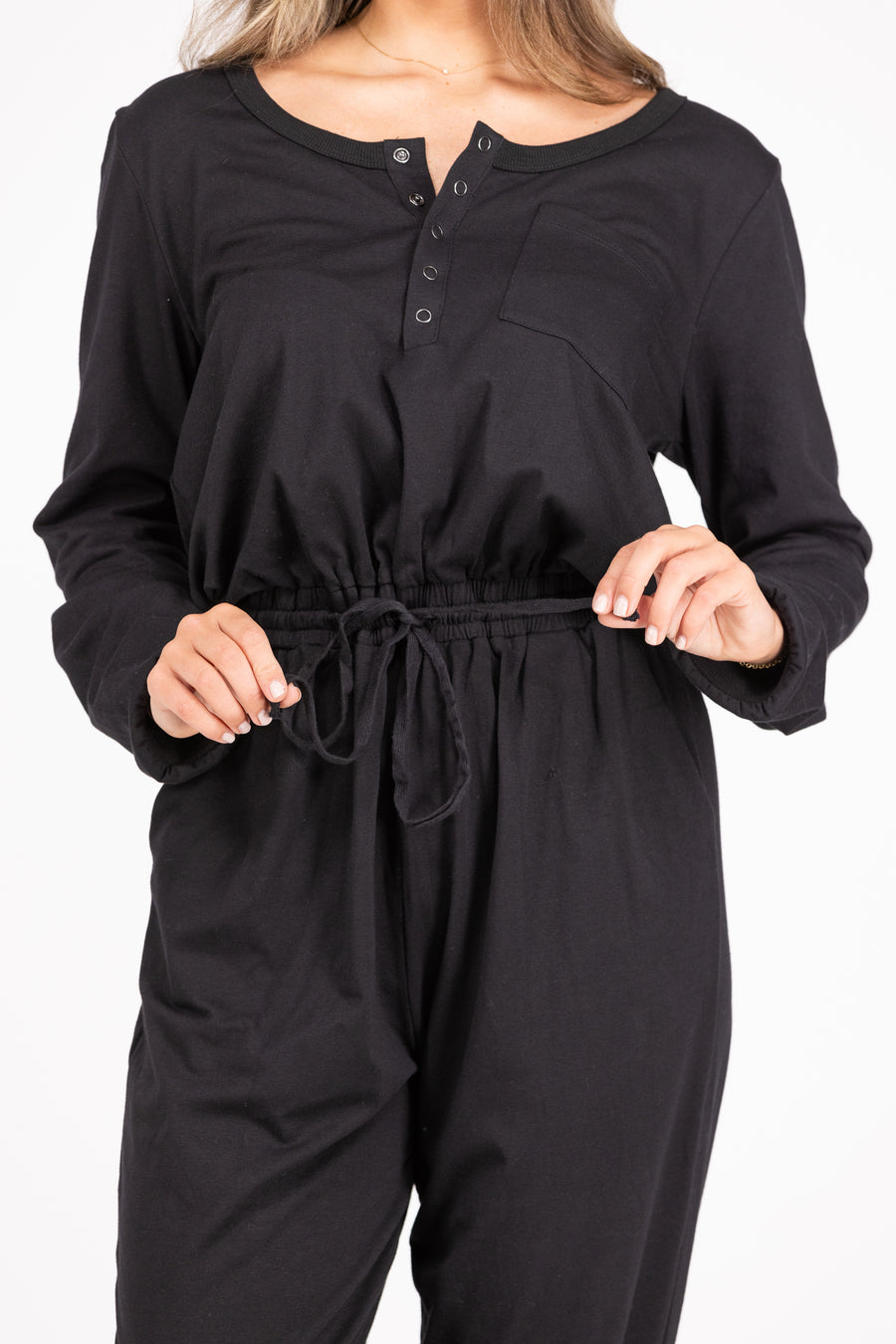 Jumping For Joy Women's Snap Button Closure Jumpsuit *Final Sale*