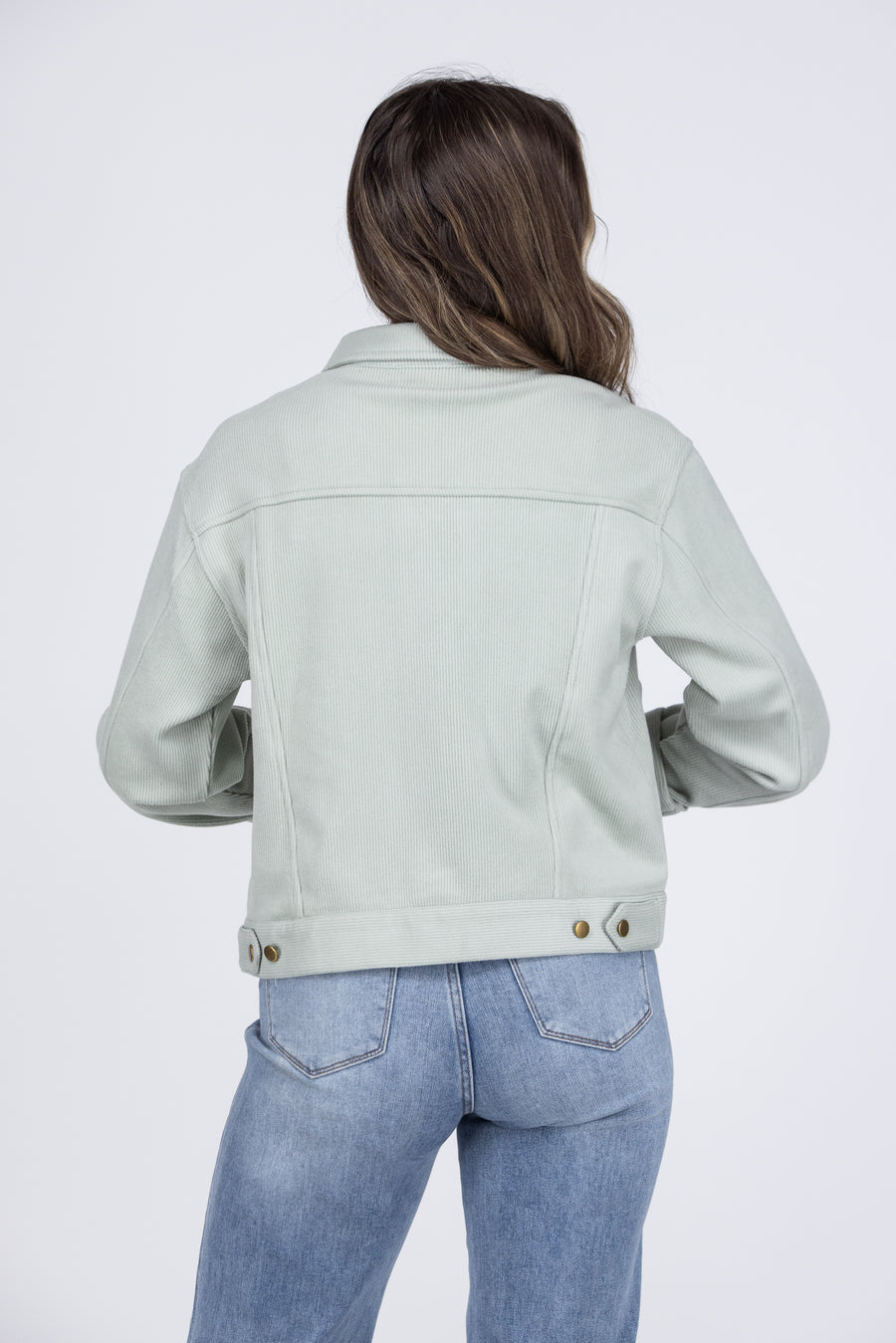 Best Foot Forward Women's Textured Crop Shacket