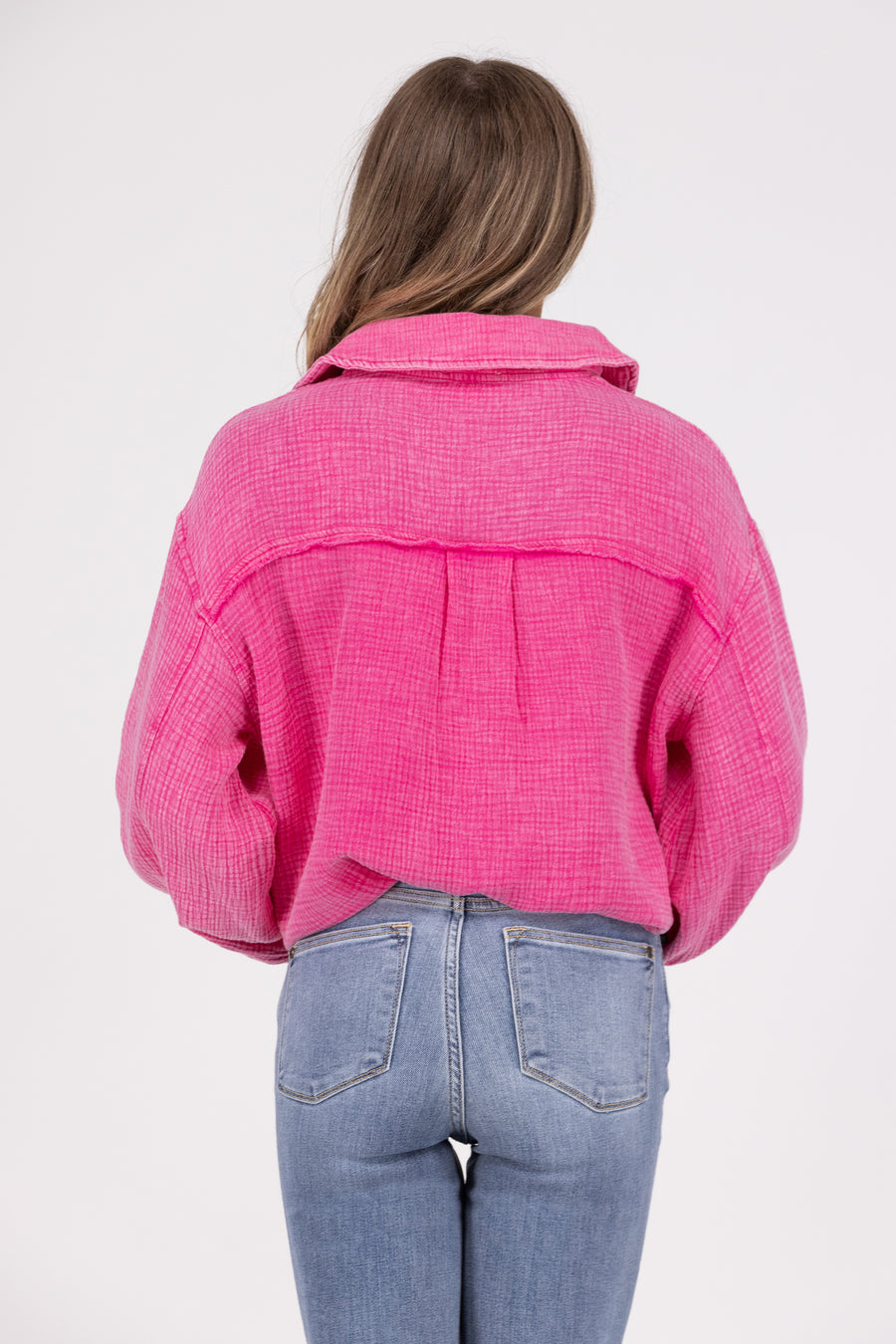 My Kind Of Women's Textured Lightweight Shacket *Final Sale*