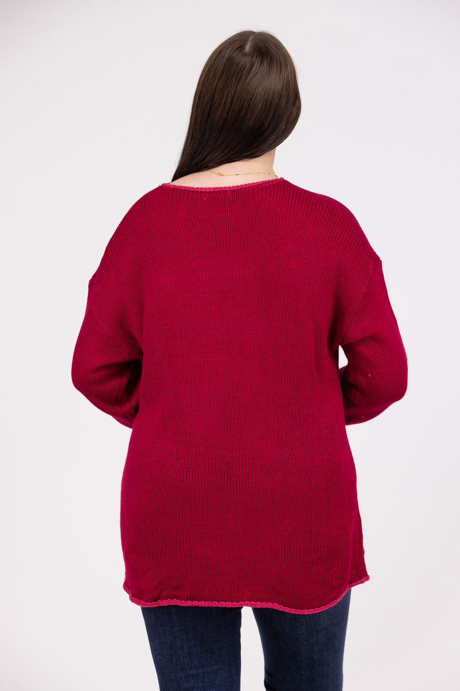 Let's Stay Together Women's Classic Knit Hi-Lo Sweater