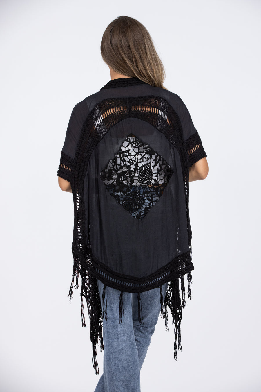 Waiting On This Moment Women's Edgy Short Sleeve Kimono