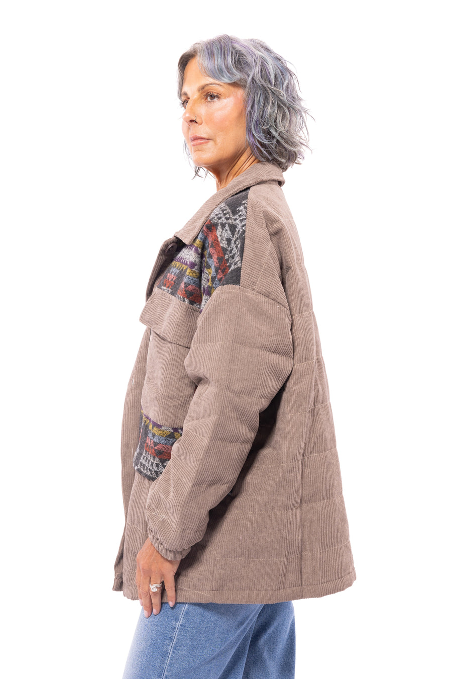 Free Spirit Women's Aztec Quilted Shacket *Final Sale*